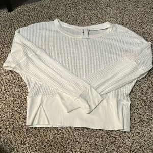 Ivory Cropped Thermal. Size Large
